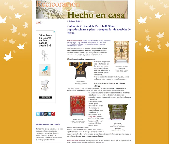 Colección Oriental de PortobelloStreet en
