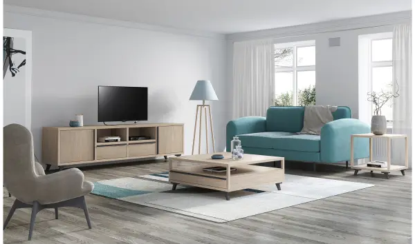 Mueble tv 2 puertas nórdico Borgen