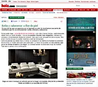 Sofa y Cabecero de Piel con Portobello en 