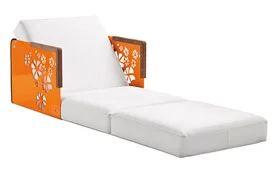 Modulo Tumbona Naranja Kube Modulo Tumbona Naranja Kube