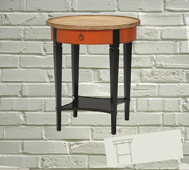Mesa Auxiliar Ovalada Vintage Cool
